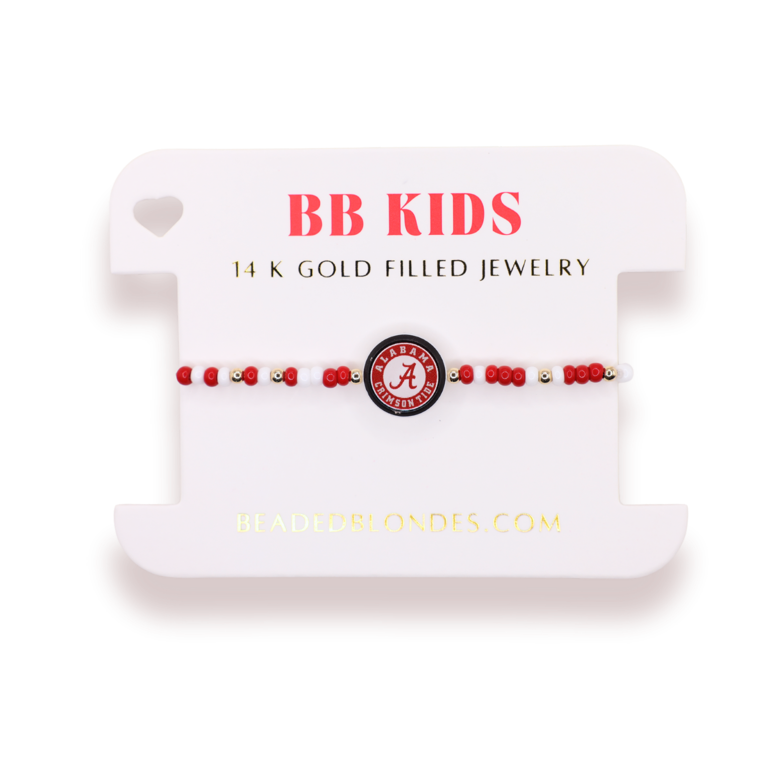 Alabama Logo Flip Bracelet on Color (Kids Size)