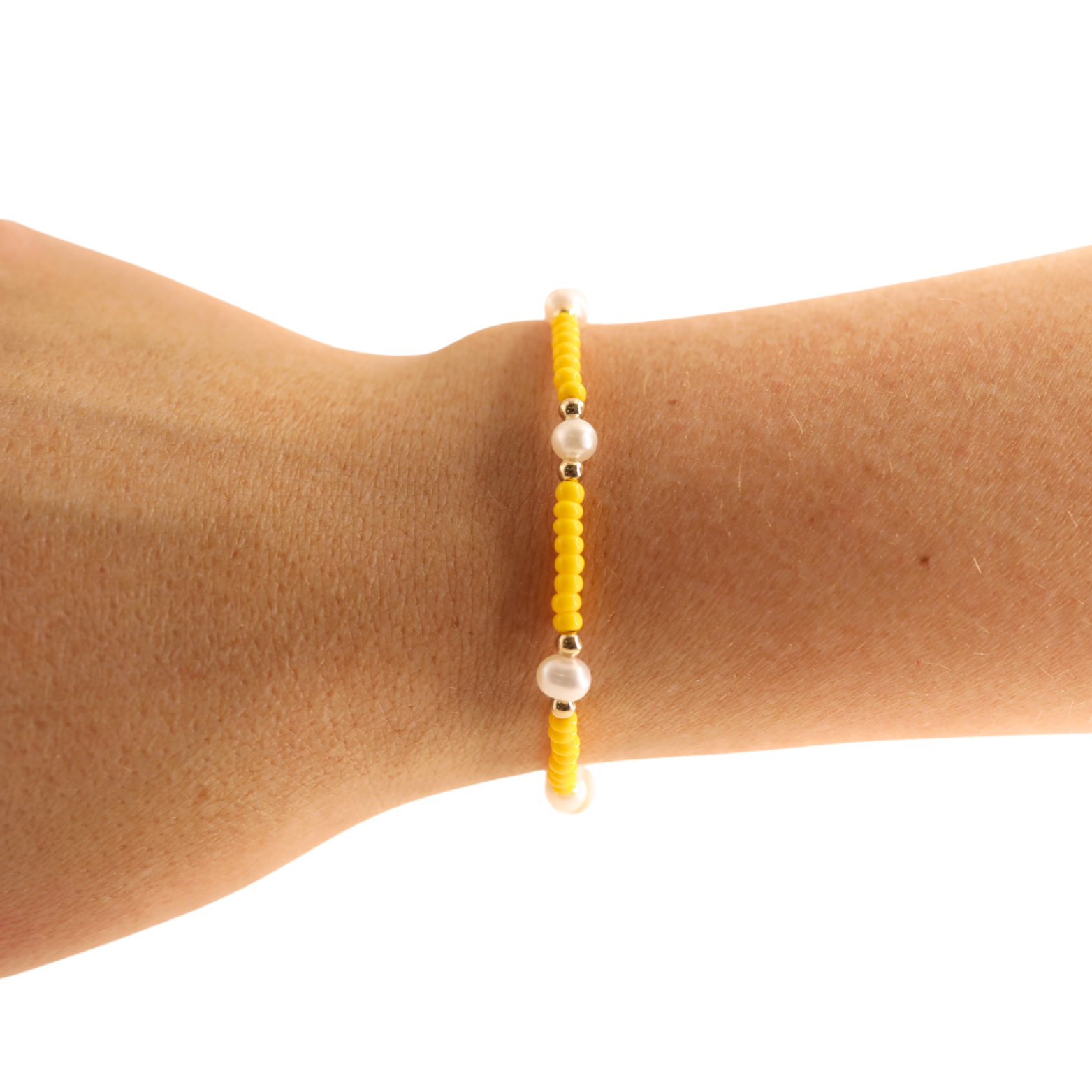Yellow Pearl Bracelet