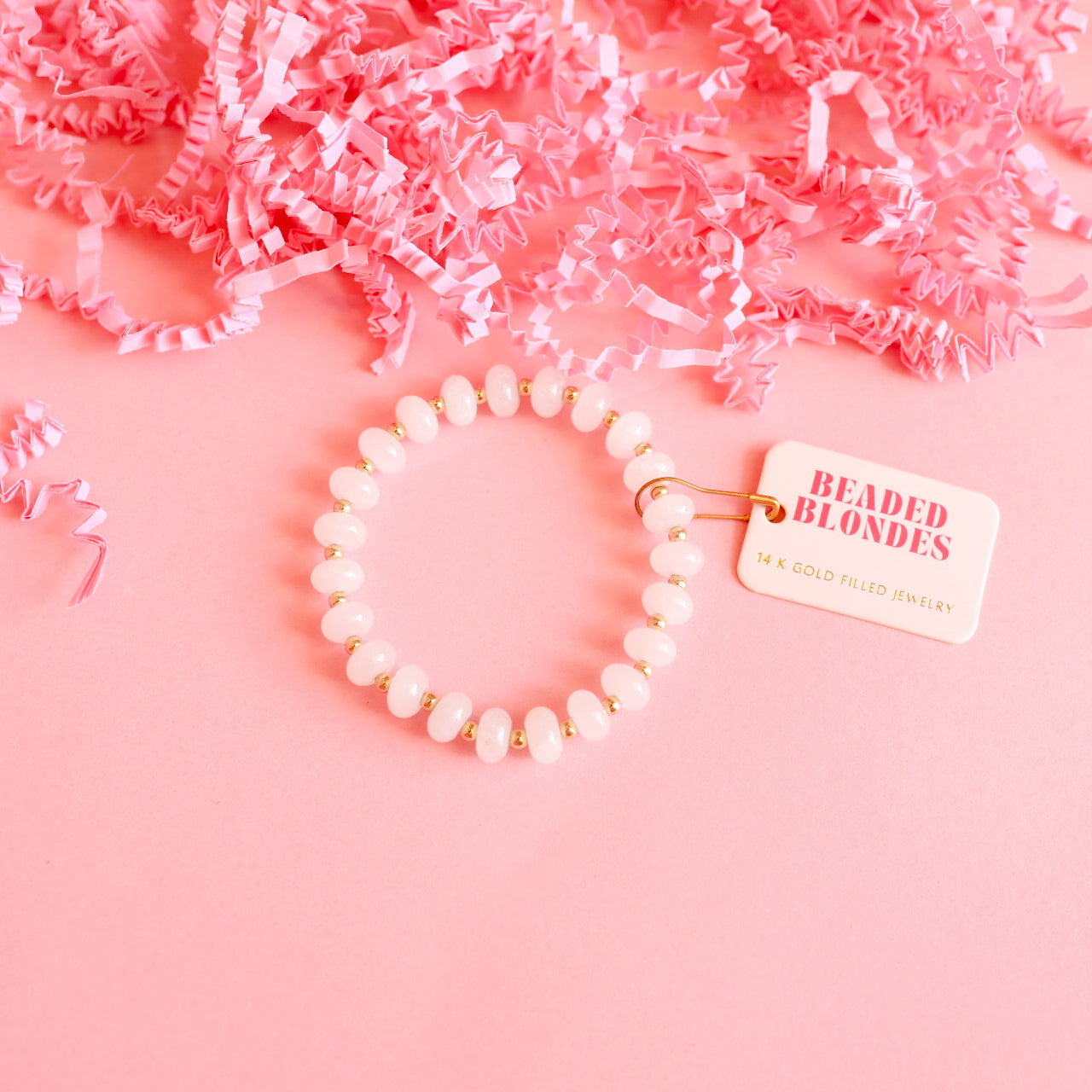 White Gemstone Bracelet (Sale)