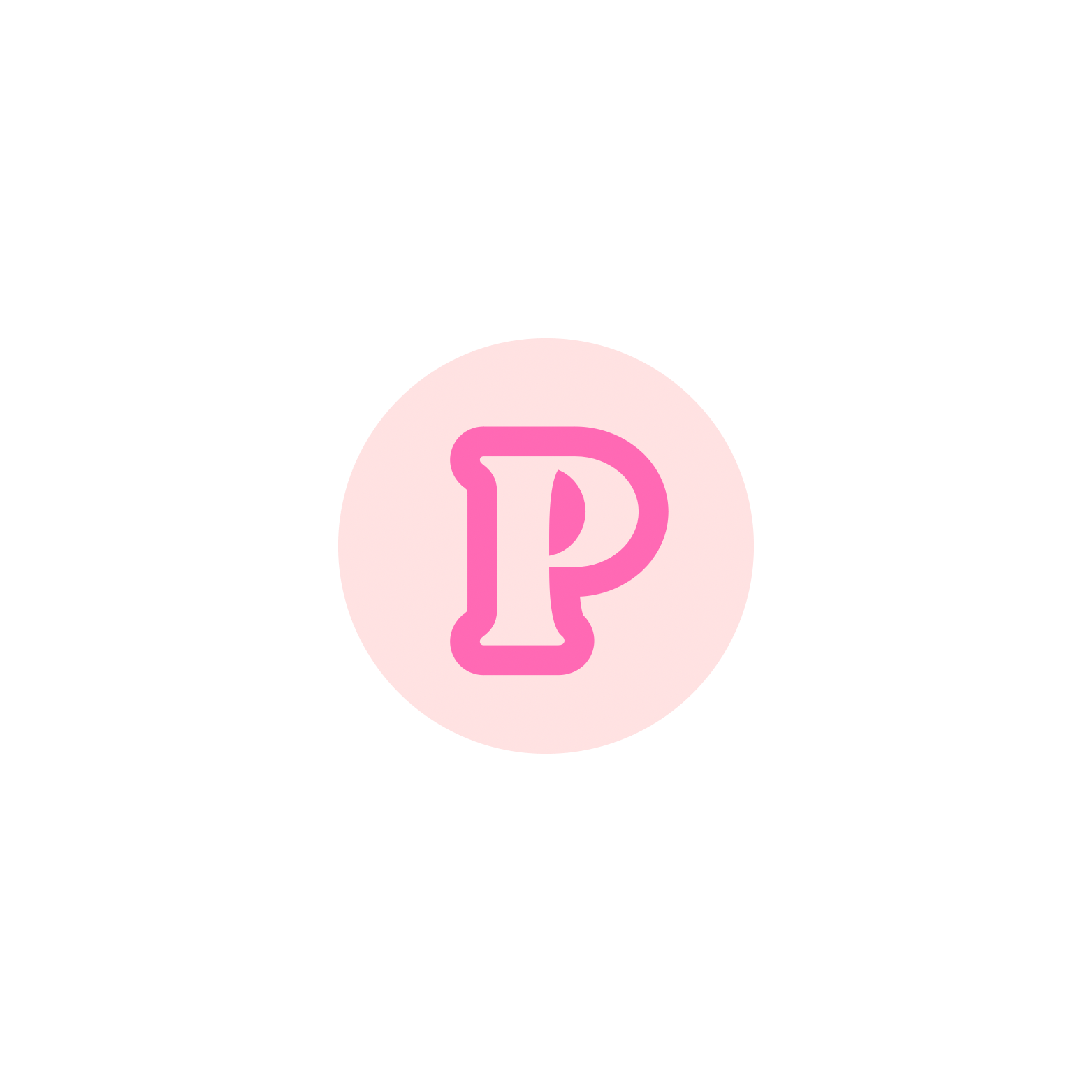 Pink BB Bead Initial Letter Ring