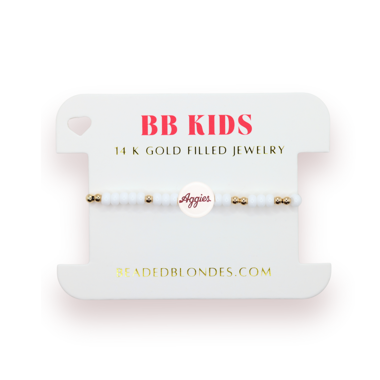 TAMU/Aggies Logo Sprinkle Bracelet (Kids Size)