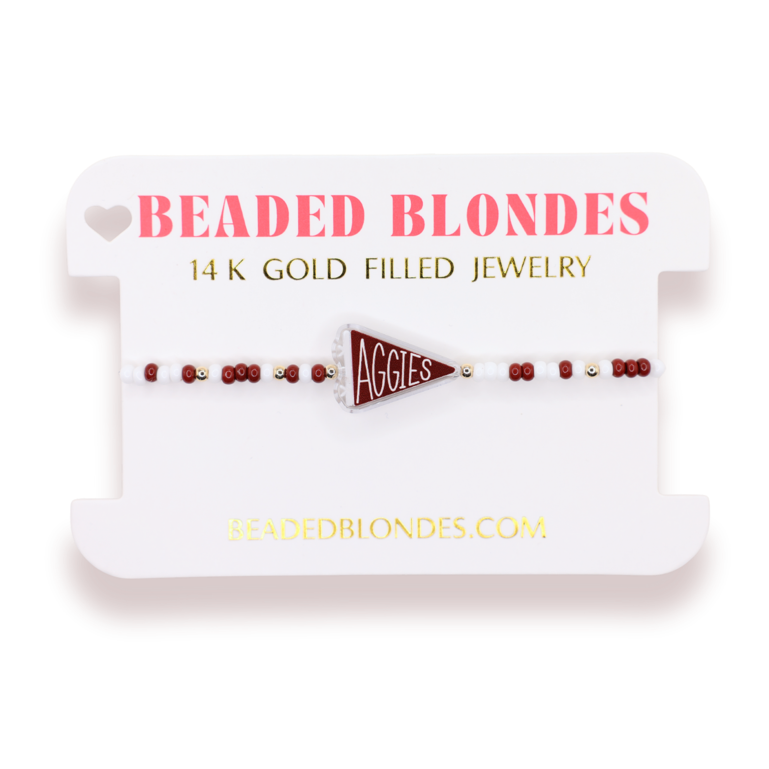Texas A&M Flag Bracelet on Color
