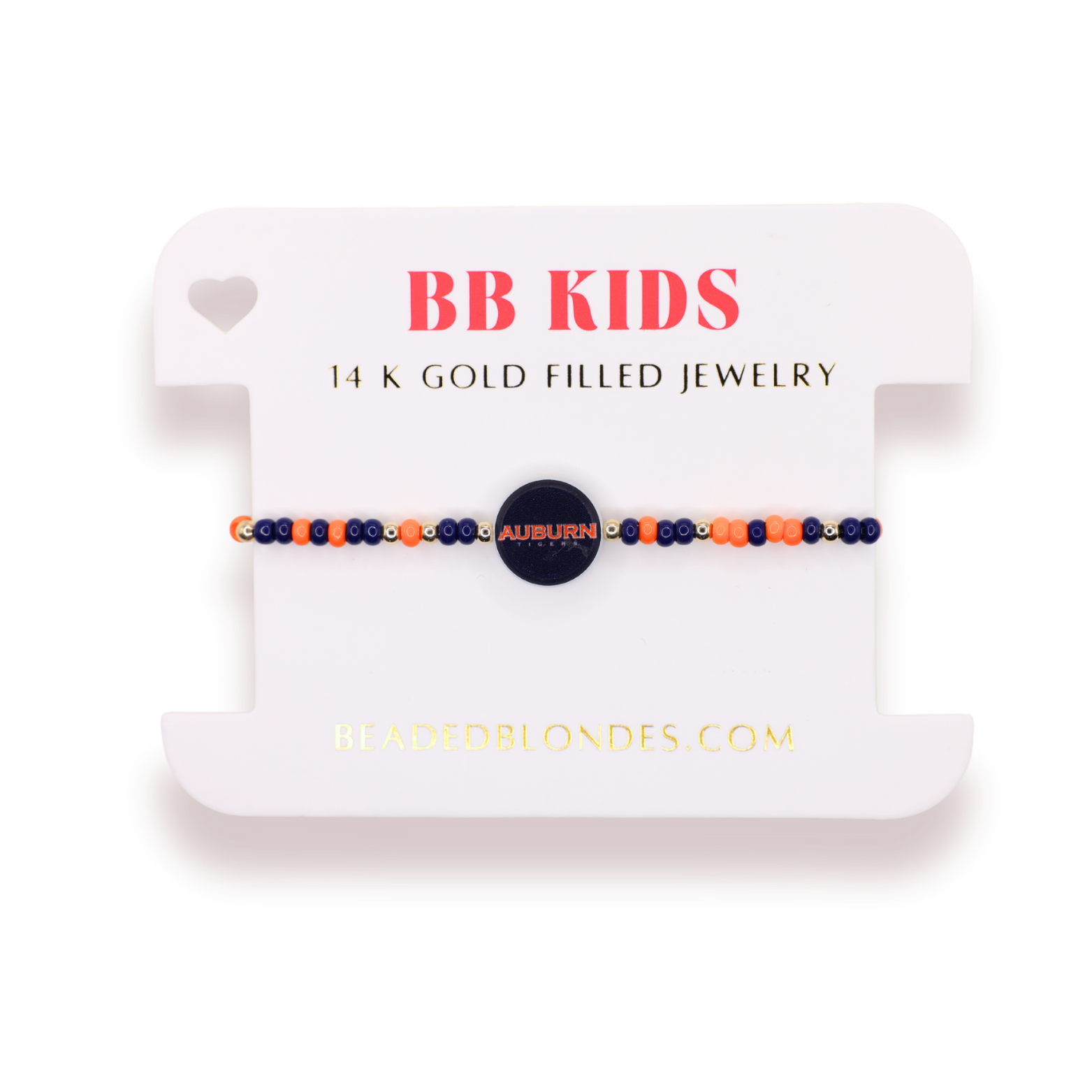 Auburn Logo Flip Bracelet on Color (Kids Size)