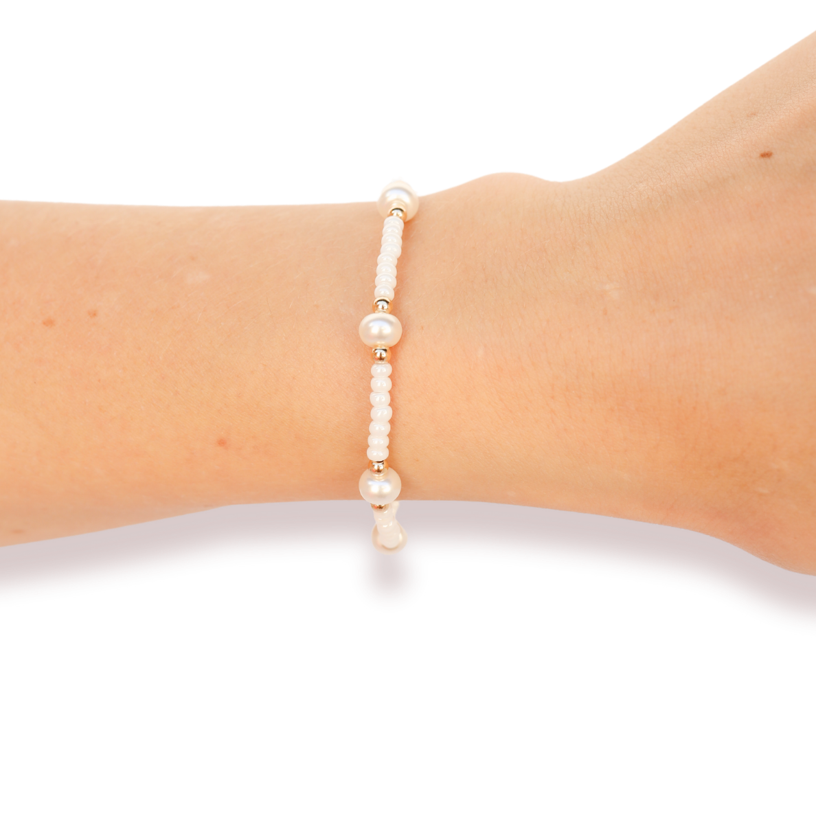 Luster White Pearl Bracelet