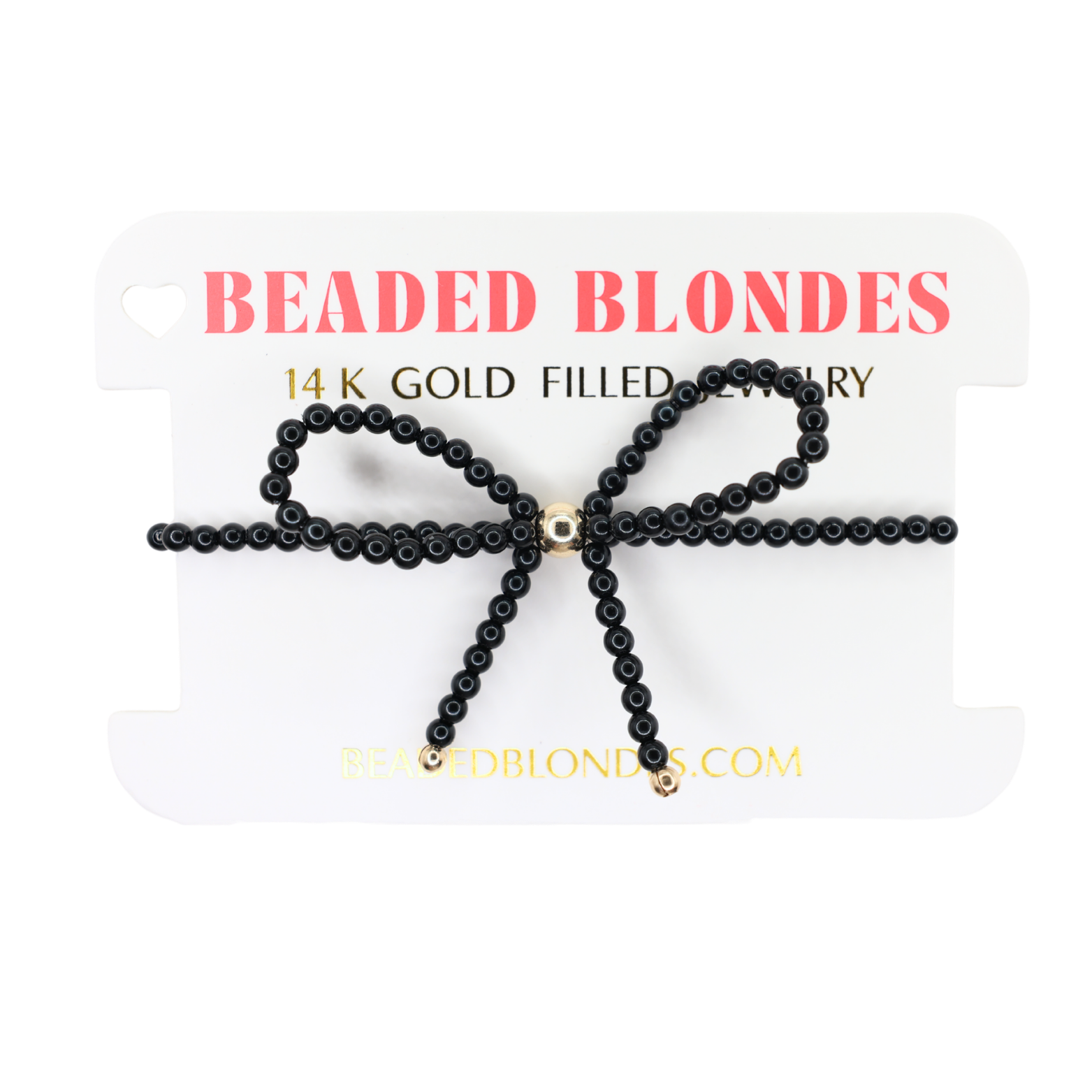 Black Pearl Bow Bracelet