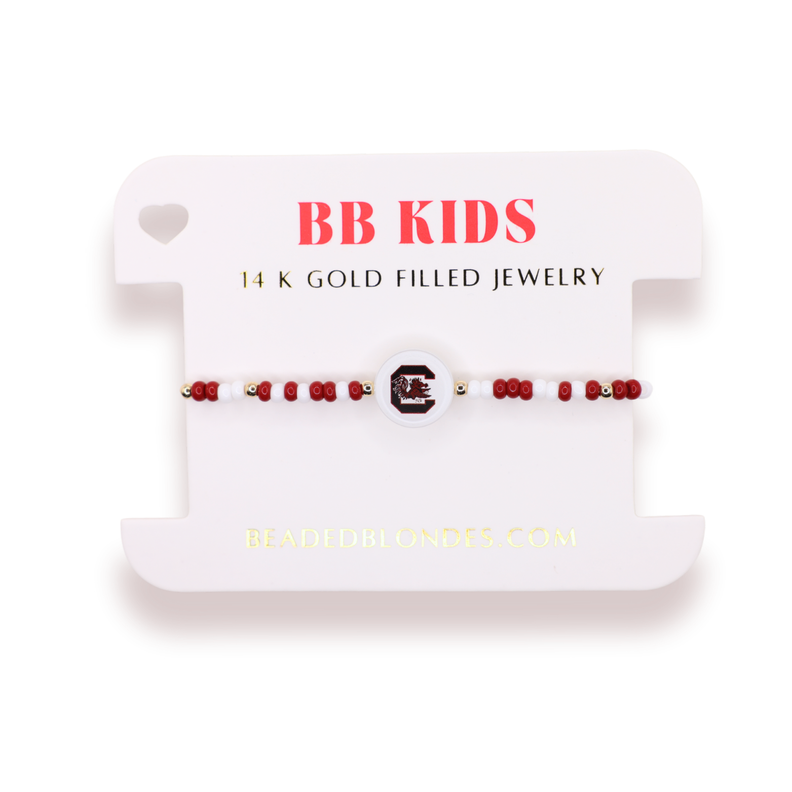 South Carolina Logo Flip Bracelet on Color (Kids Size)