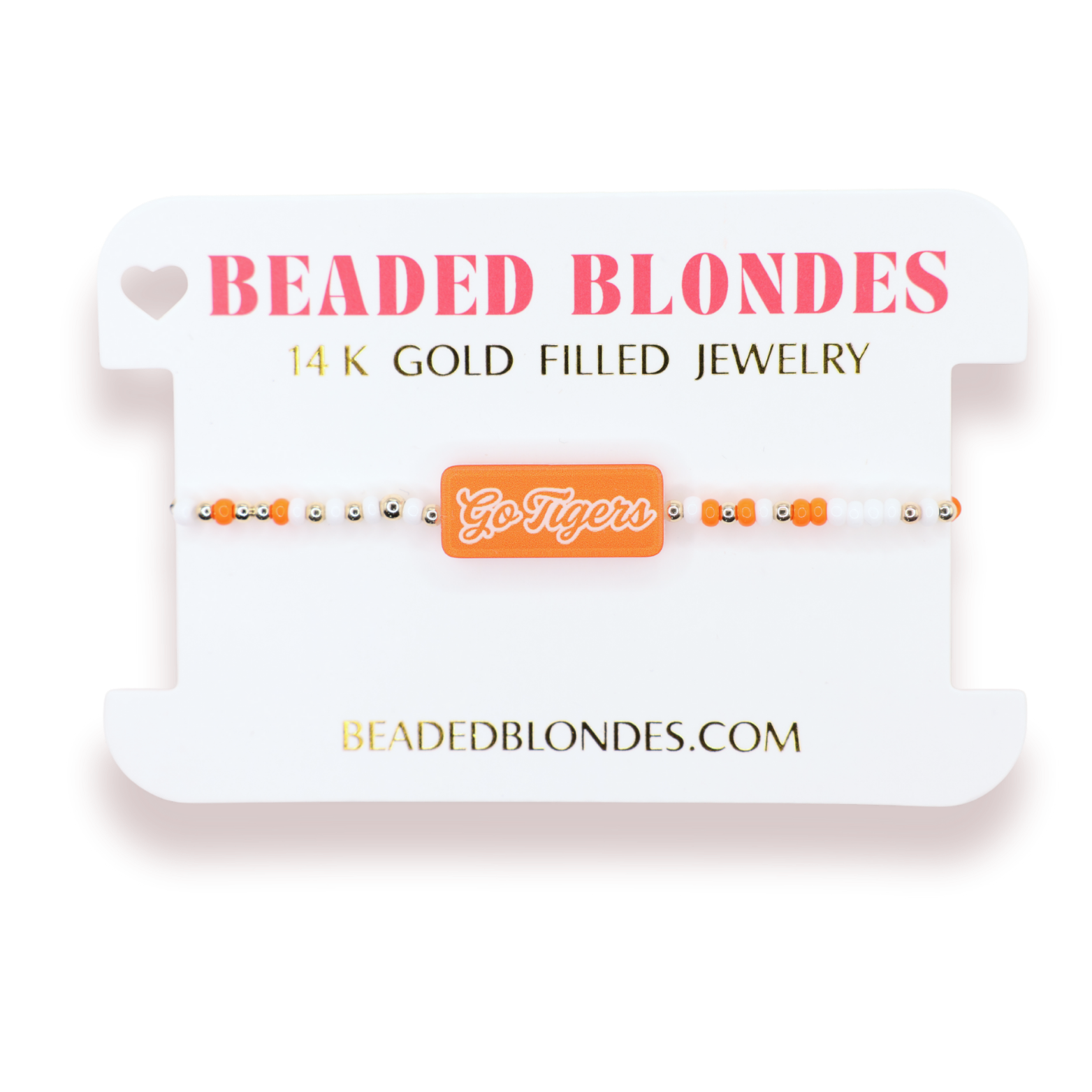 Go Tigers Block Bracelet on Color
