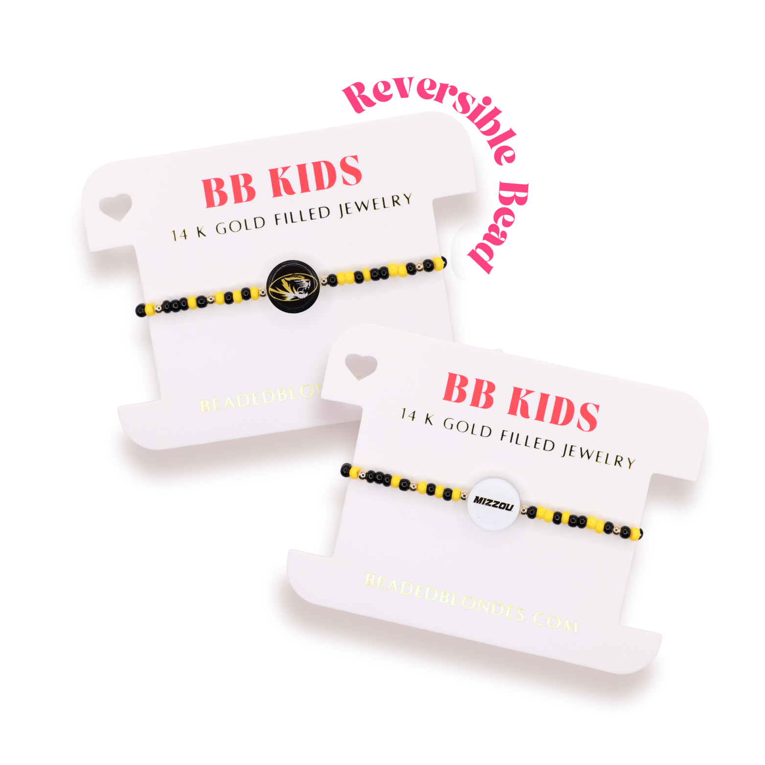 Mizzou Logo Flip Bracelet on Color (Kids Size)