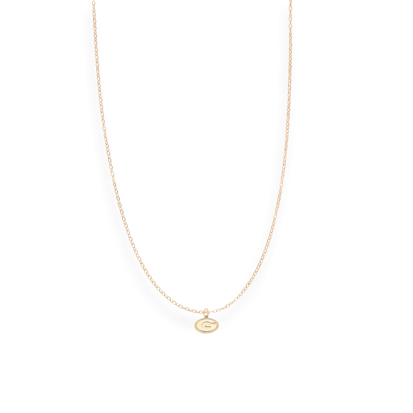 Georgia Logo Charm Necklace