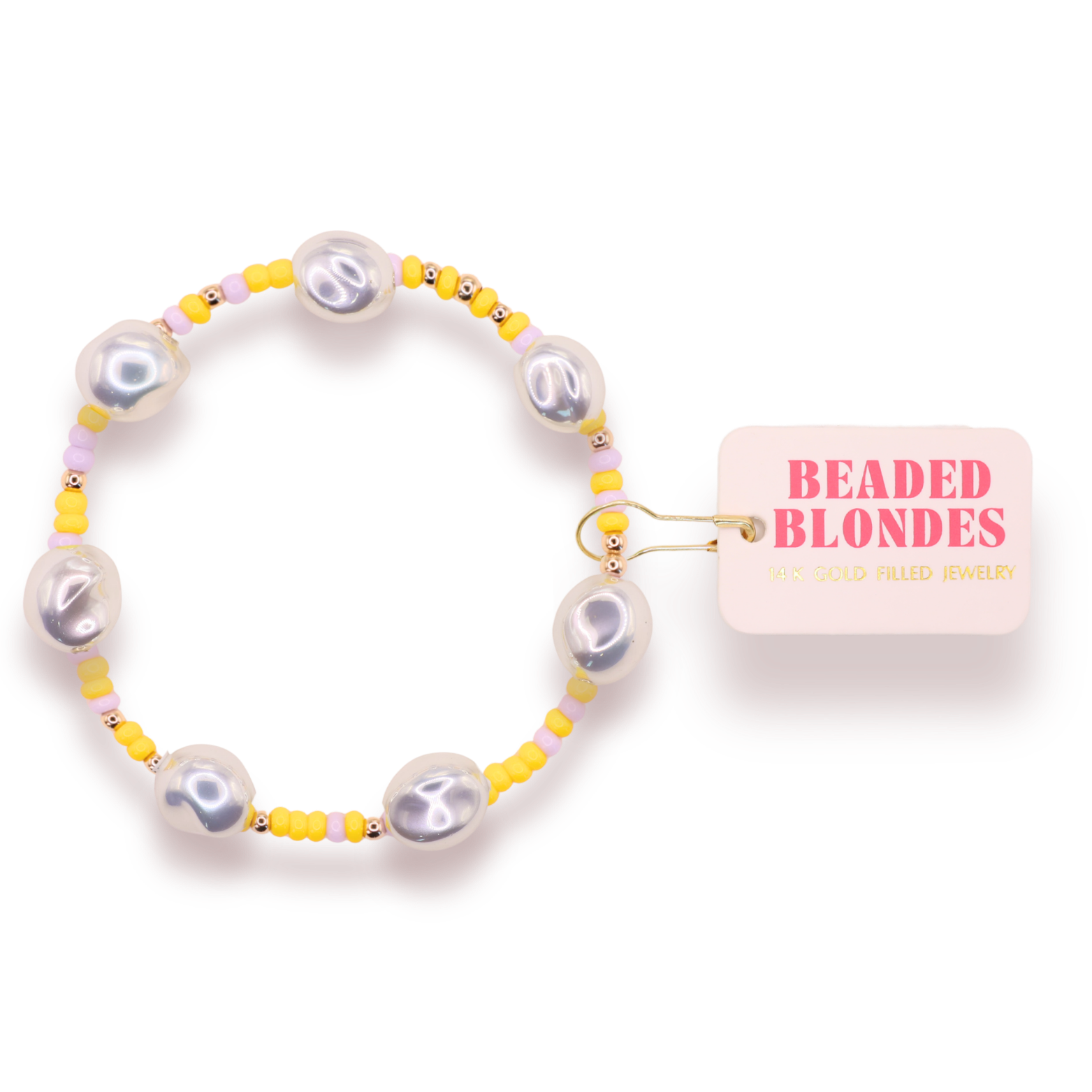 Yellow & Lilac Sadie Sprinkle Bracelet