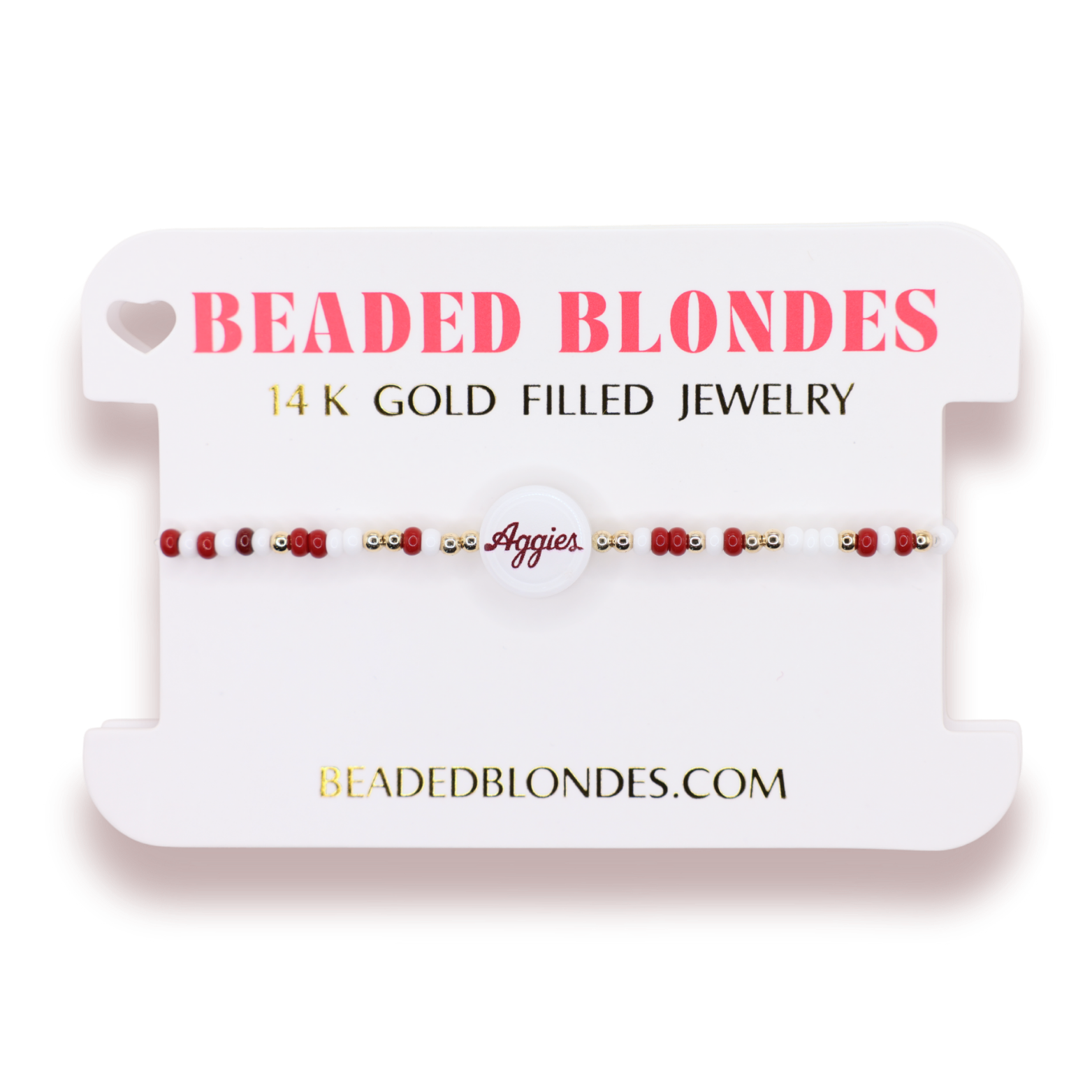 Texas A&M University Logo Flip Bracelet on Color