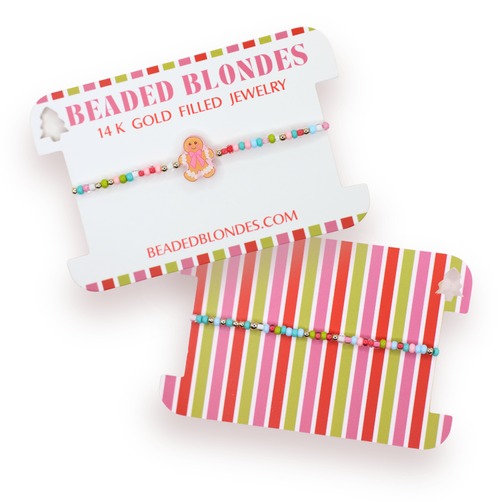 Gingerbread Man Bracelet on Color