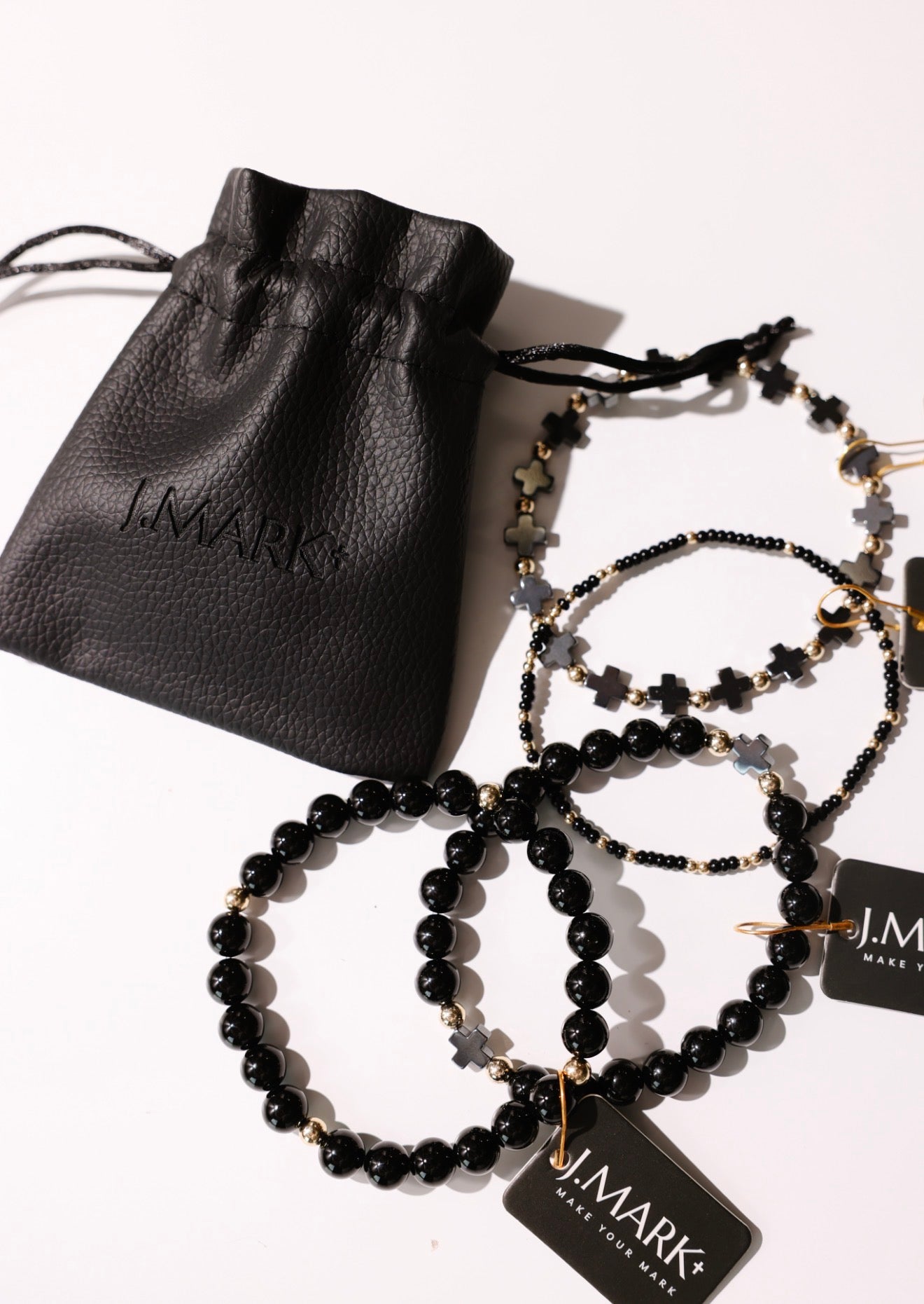 J. Mark: Black Onyx Bracelet