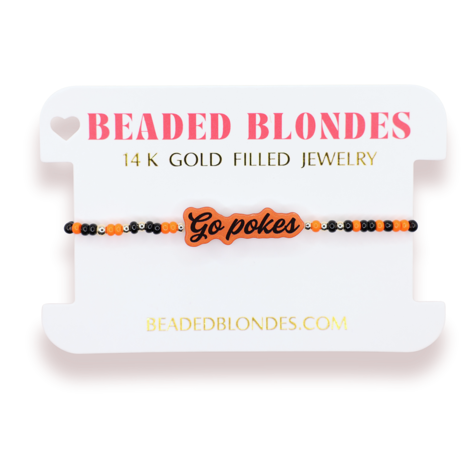 Go Pokes Word Bracelet on Color