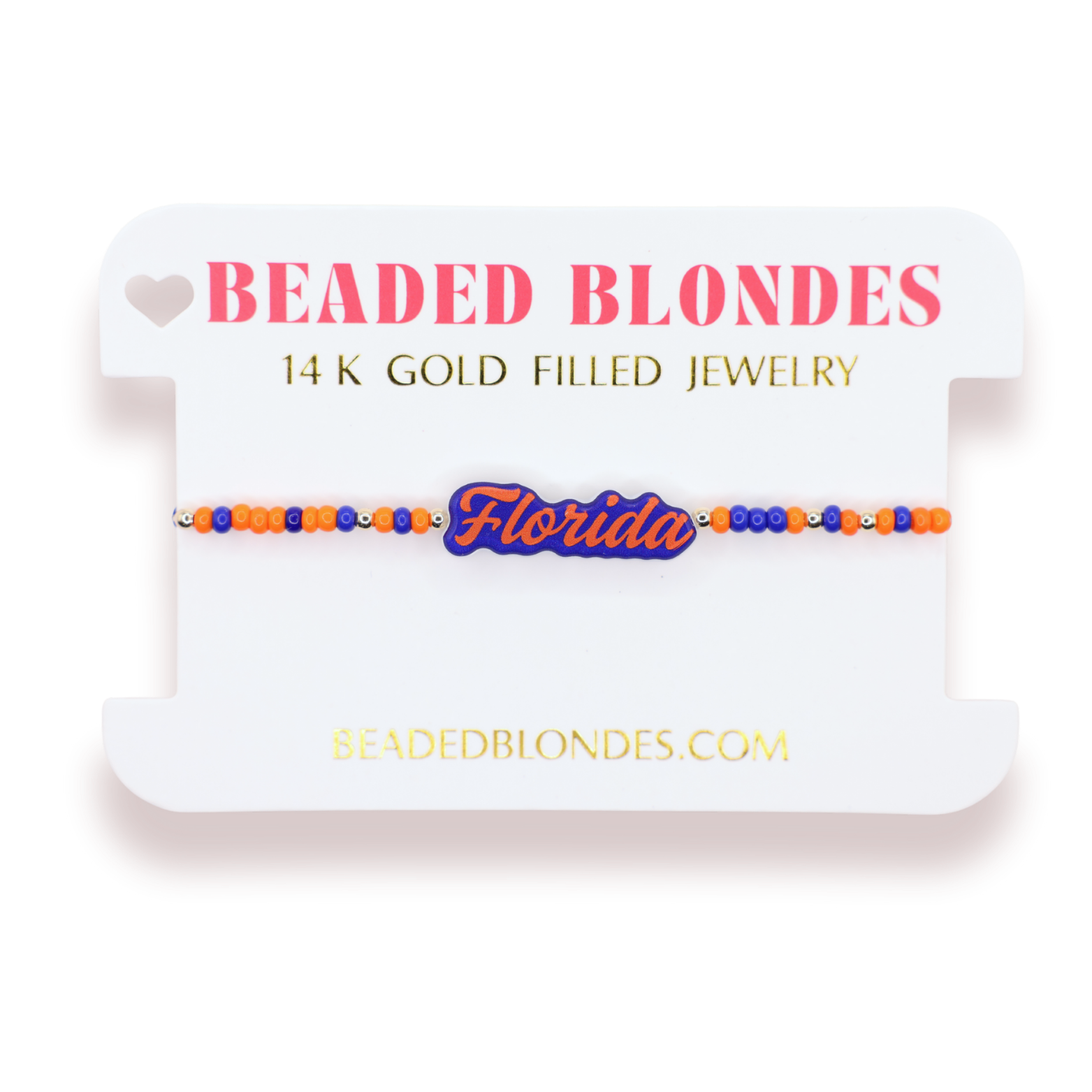 Florida Word Bracelet on Color