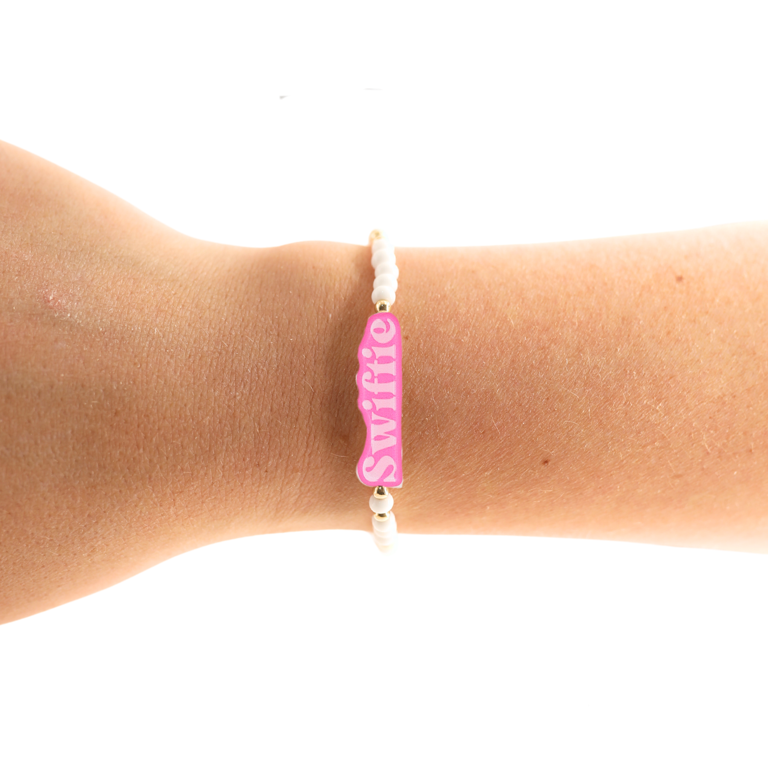 Pink Swiftie BB Bead Sprinkle Bracelet
