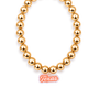 Texas Logo Large Gold Beaded Necklace