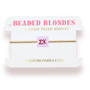 Sigma Kappa Block Bracelet on Gold