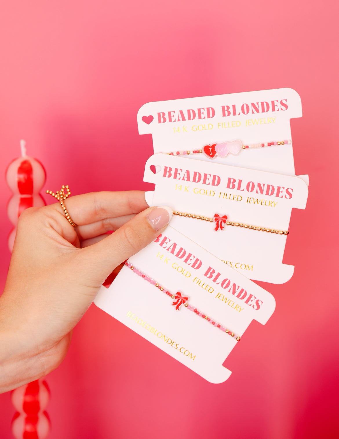 Valentines Bow Bracelet