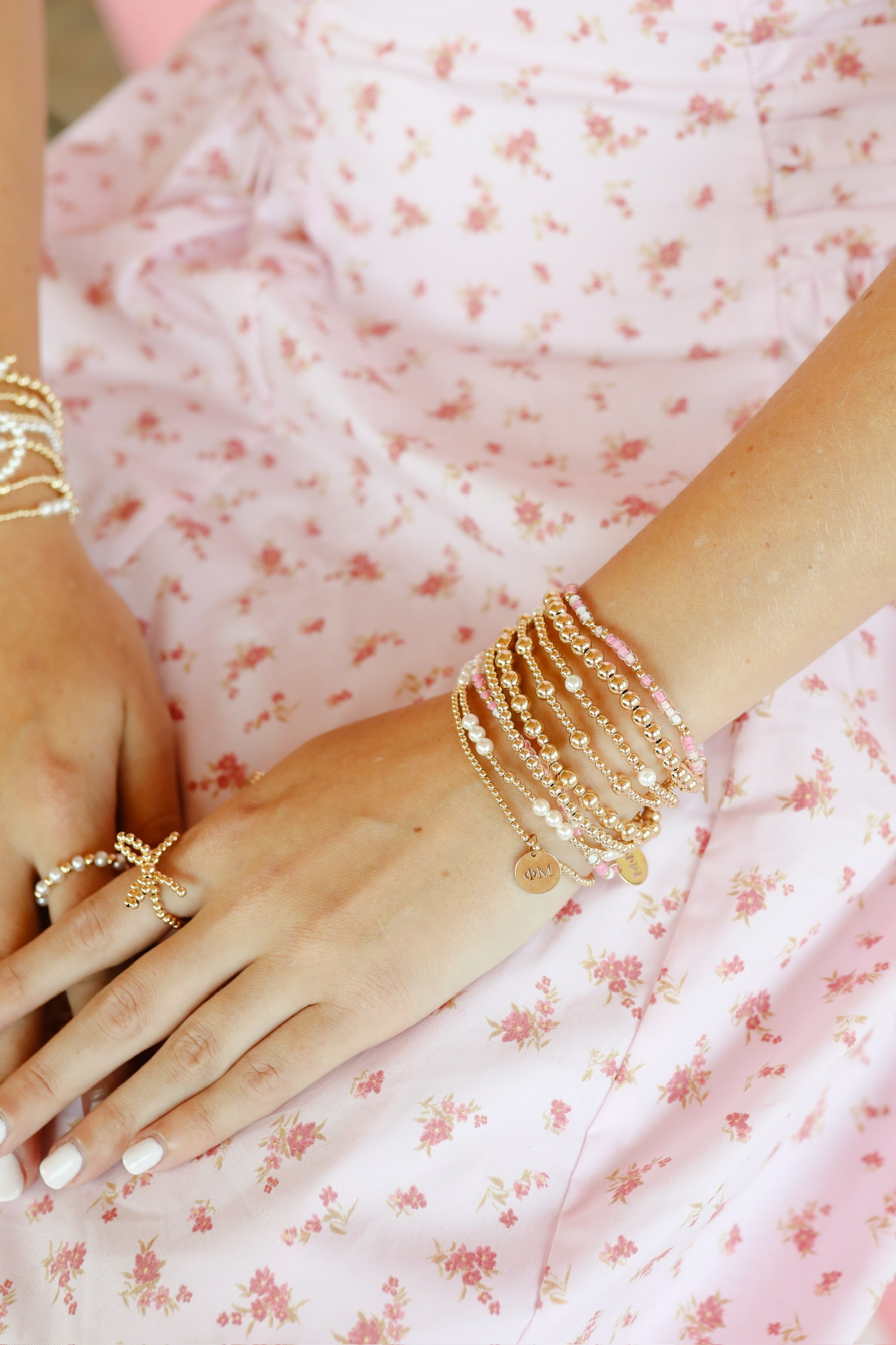 Phi Mu Charm Bracelet