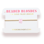 Pink Watercolor Bow Bracelet on Gold