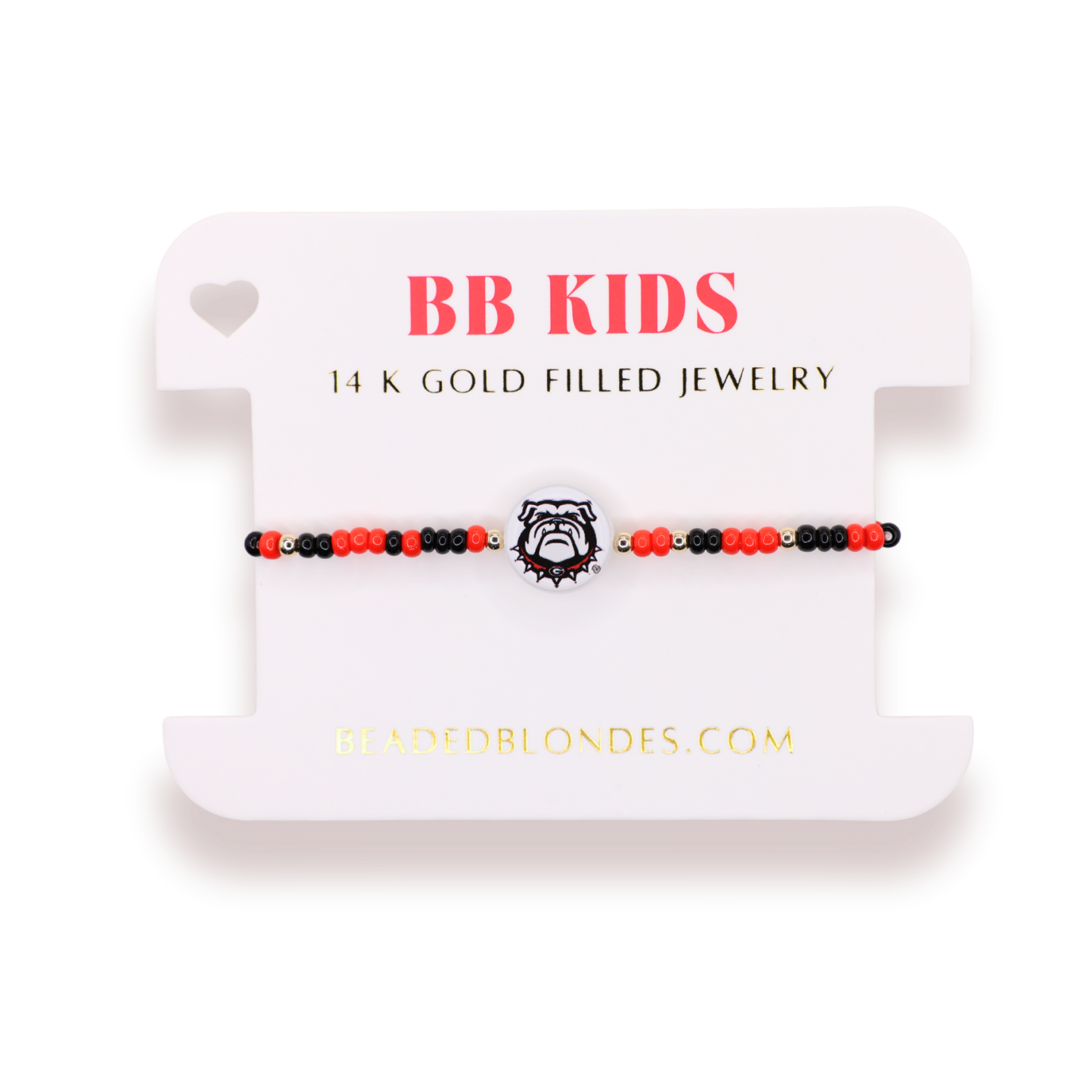 Georgia Logo Flip Bracelet on Color (Kids Size)