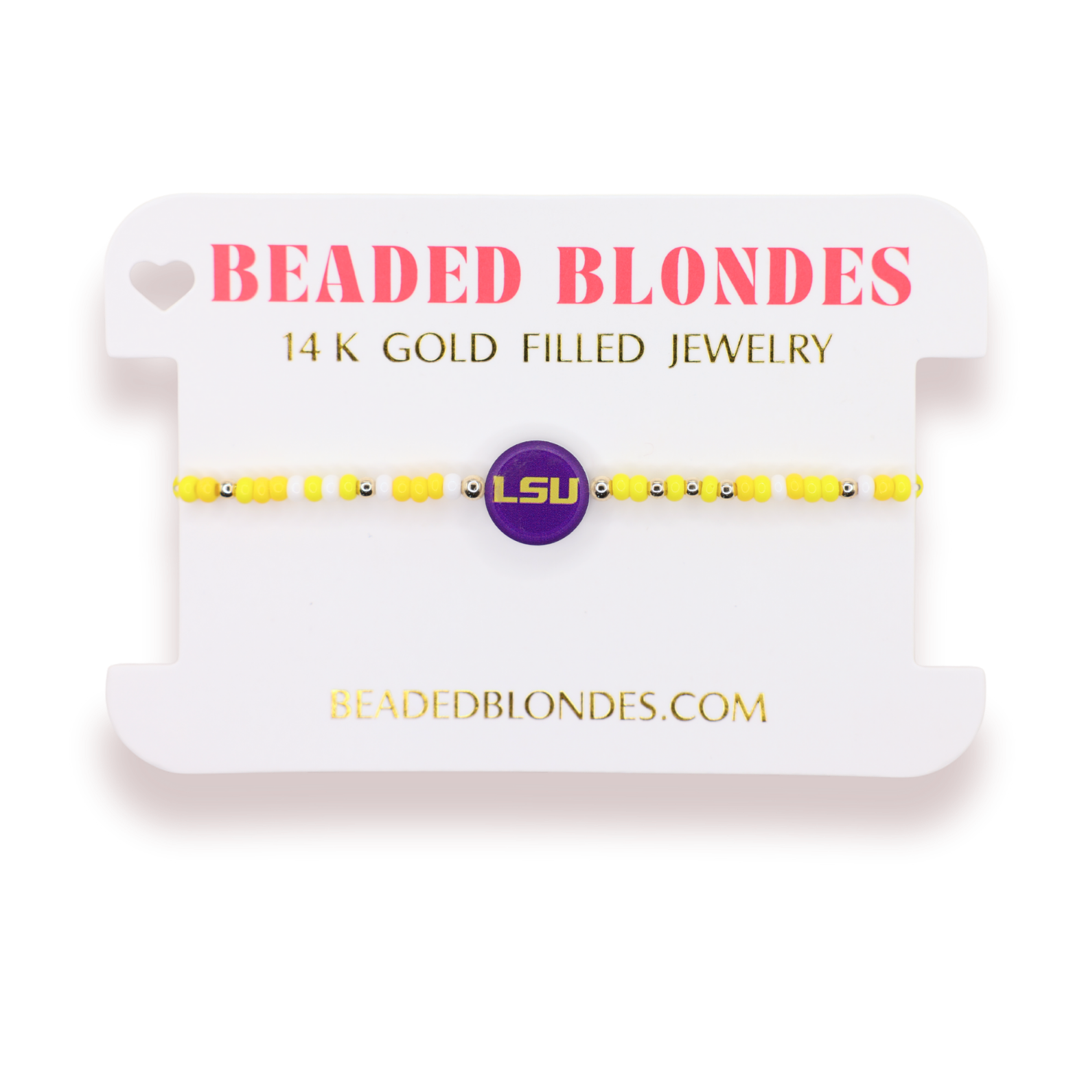 LSU Logo Flip Bracelet on Color