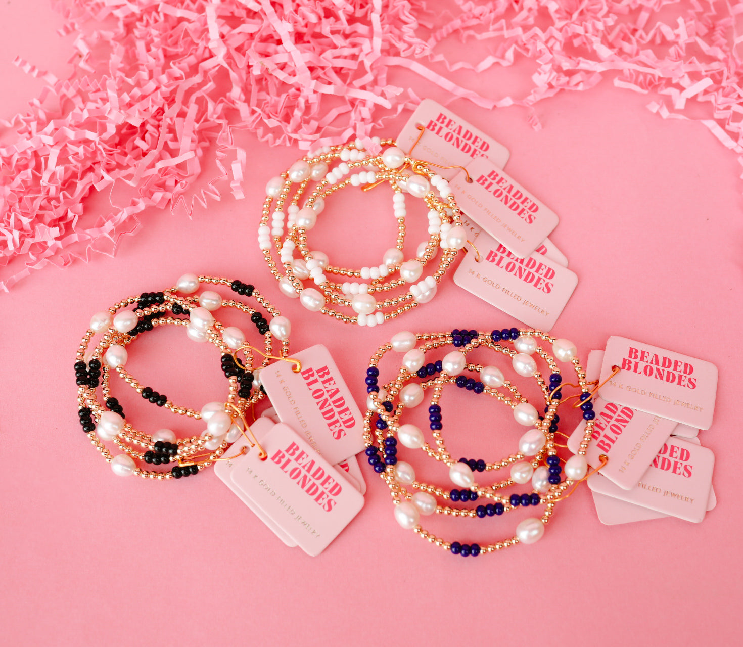Pearl Poppi Bracelet in Navy (Sale)