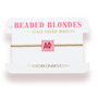 Alpha Phi Block Bracelet on Gold