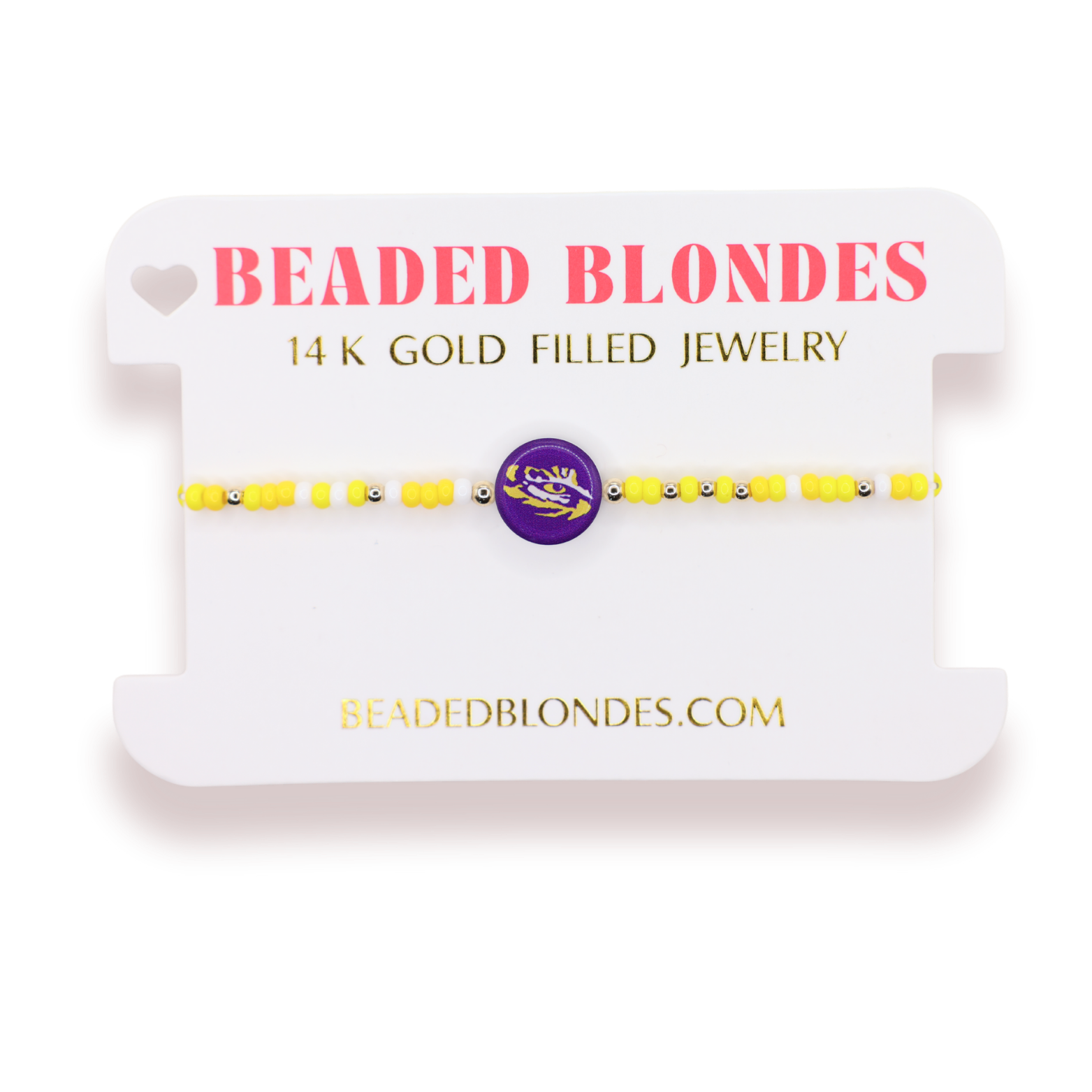 LSU Logo Flip Bracelet on Color