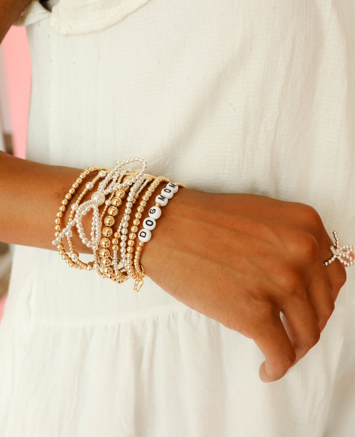 Dog Mom Charm Bracelet