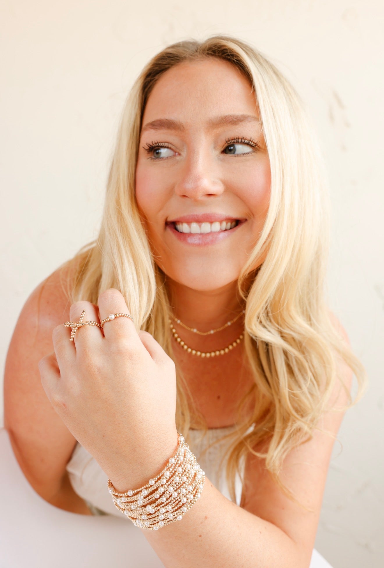 Sutton Pearl Ring in Gold