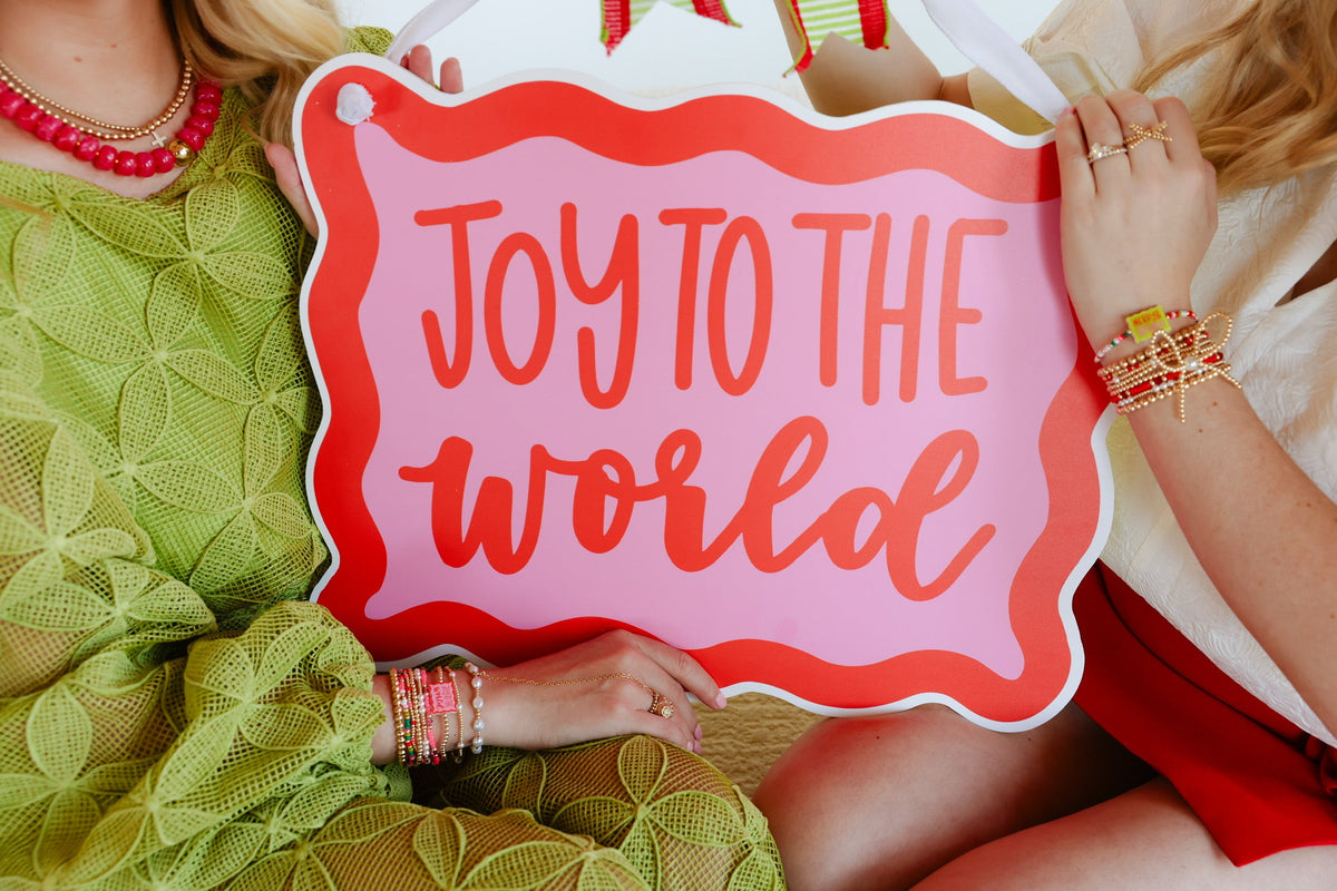 Joyful and Bright Door Hanger