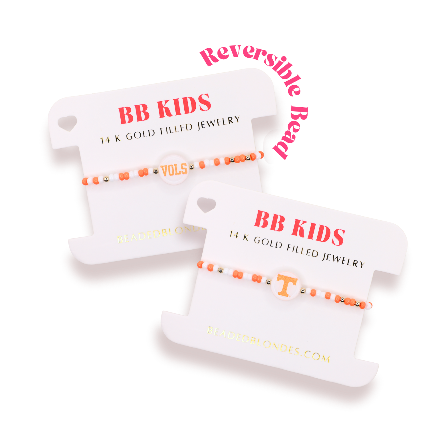 Tennessee Logo Flip Bracelet on Color (Kids Size)