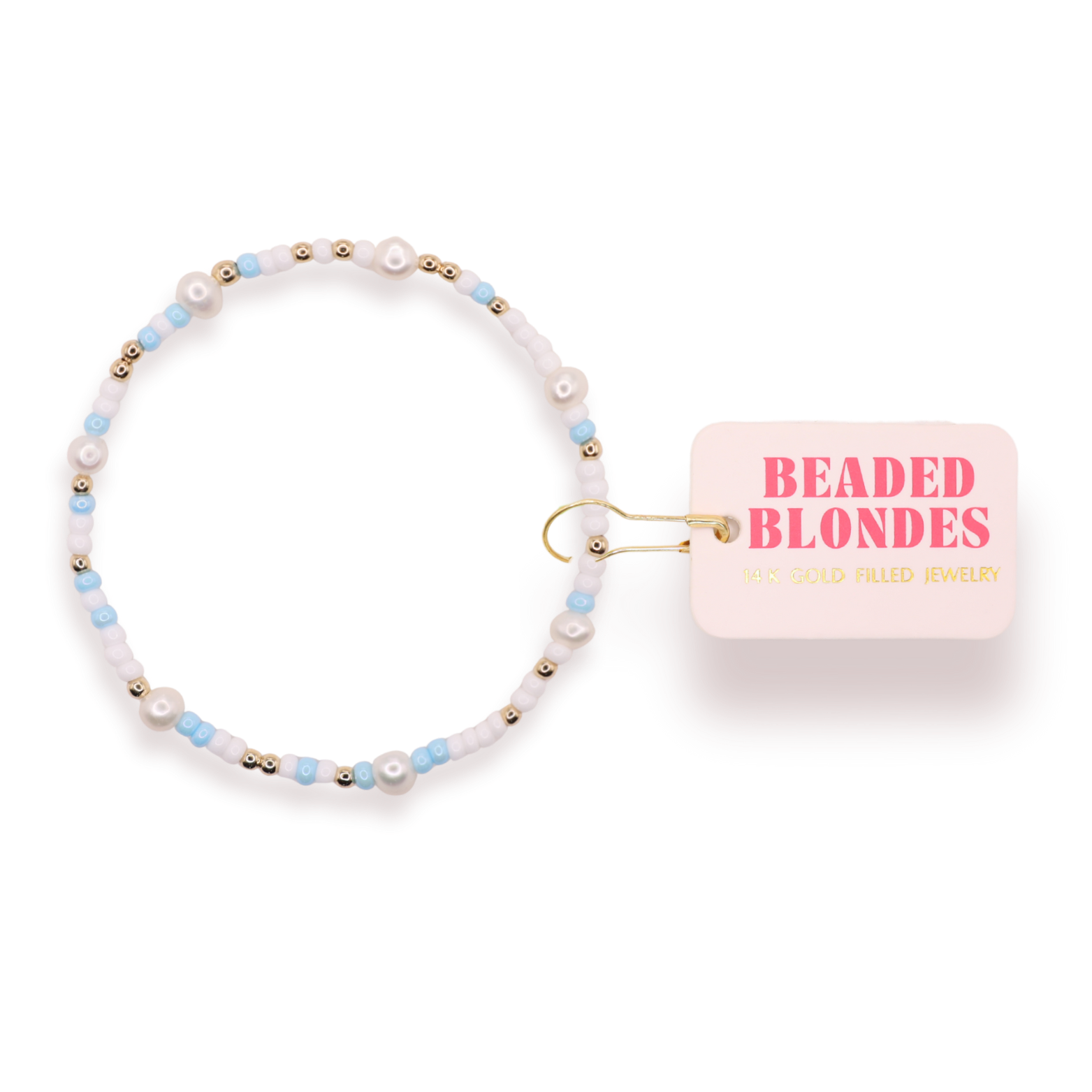 Blue Pearl Sprinkle Bracelet