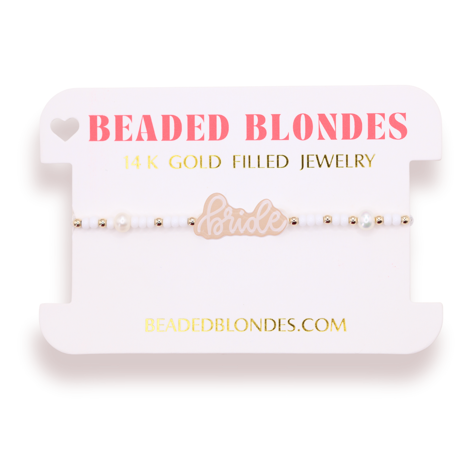 Bride Bracelet on White Pearl