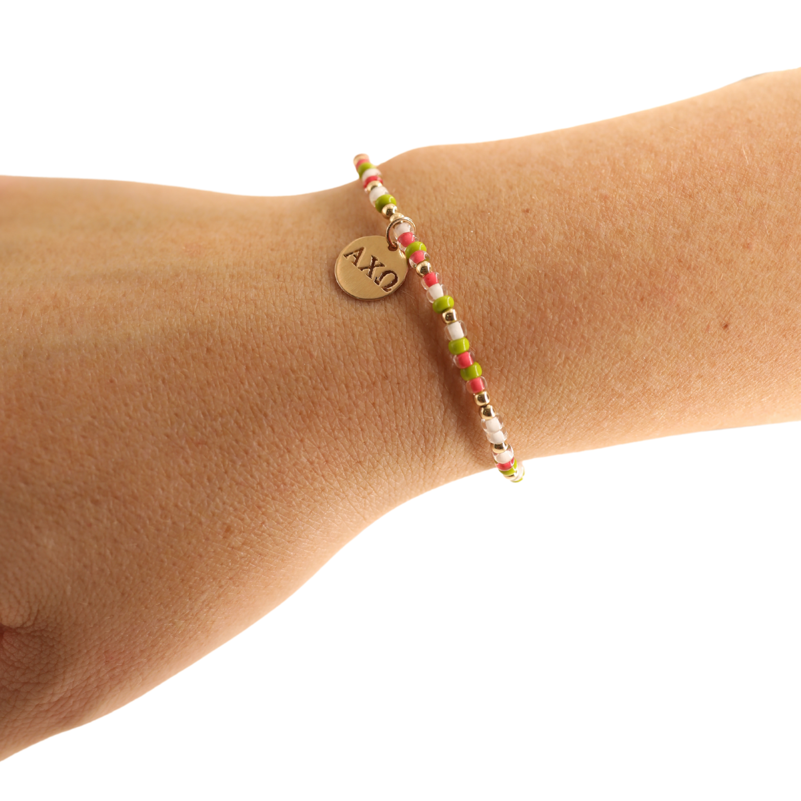 Alpha Chi Omega Sprinkle Charm Bracelet