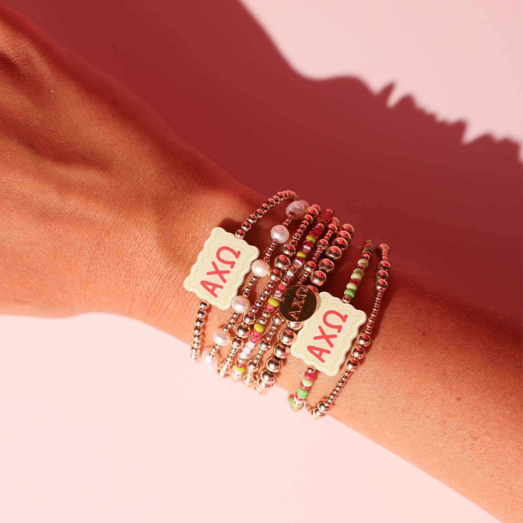 Alpha Chi Omega Charm Bracelet