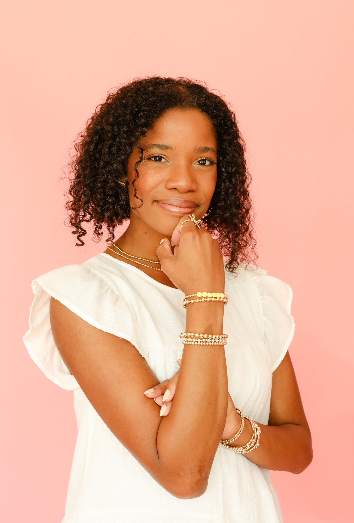 Custom Yellow Pastel Letter Bracelet