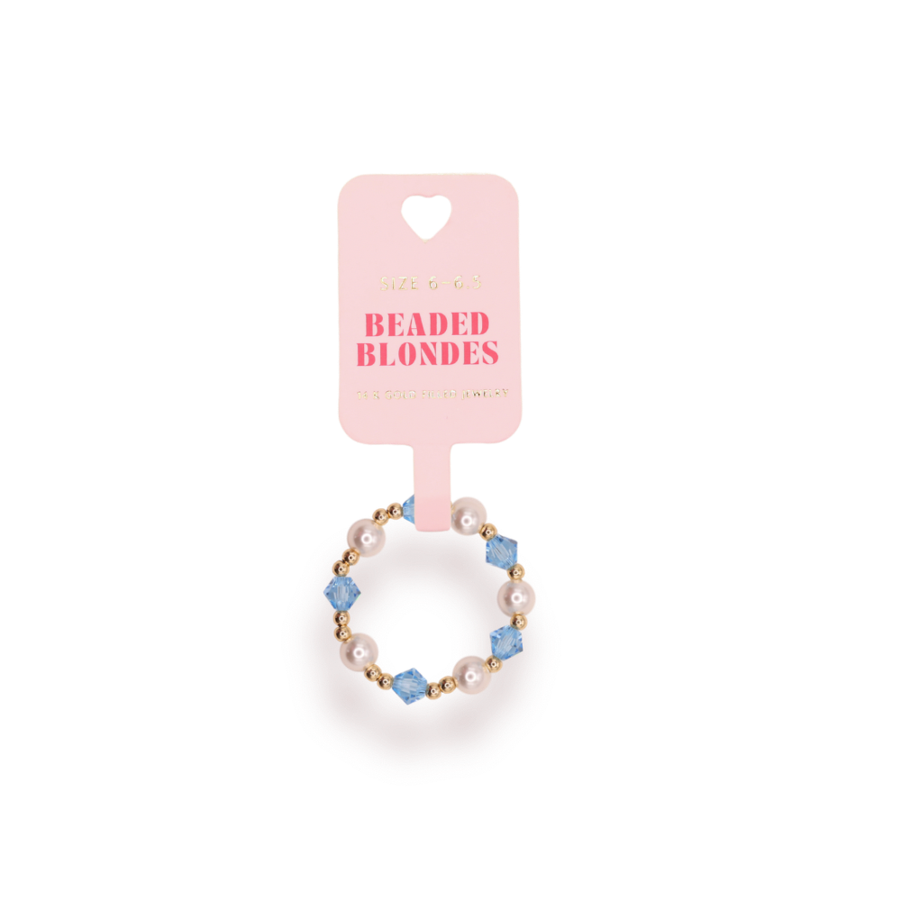 Turquoise Pearl June Ring