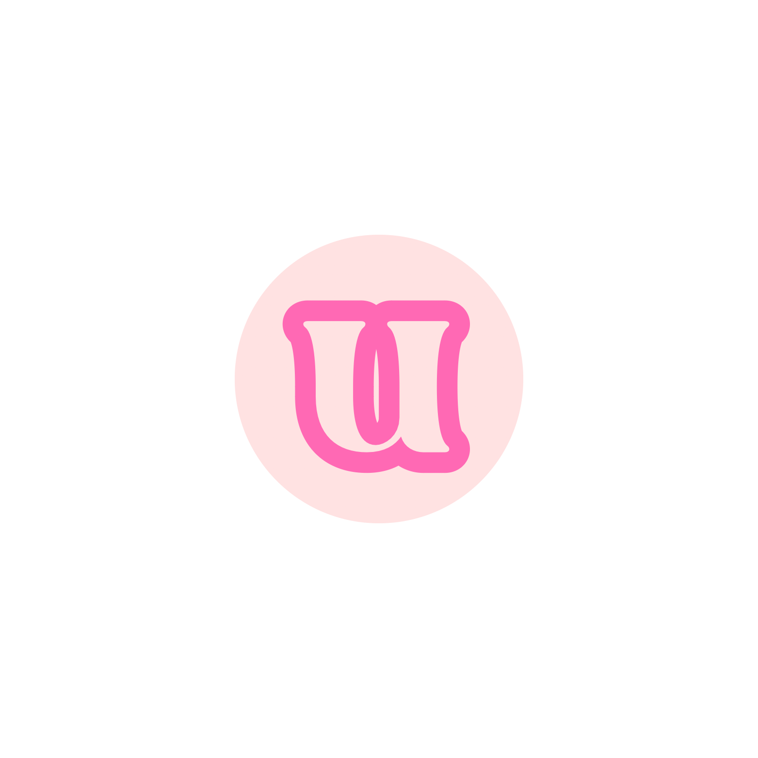 BB Pink Bead Initial Letter Bracelet (up to 6 letters)