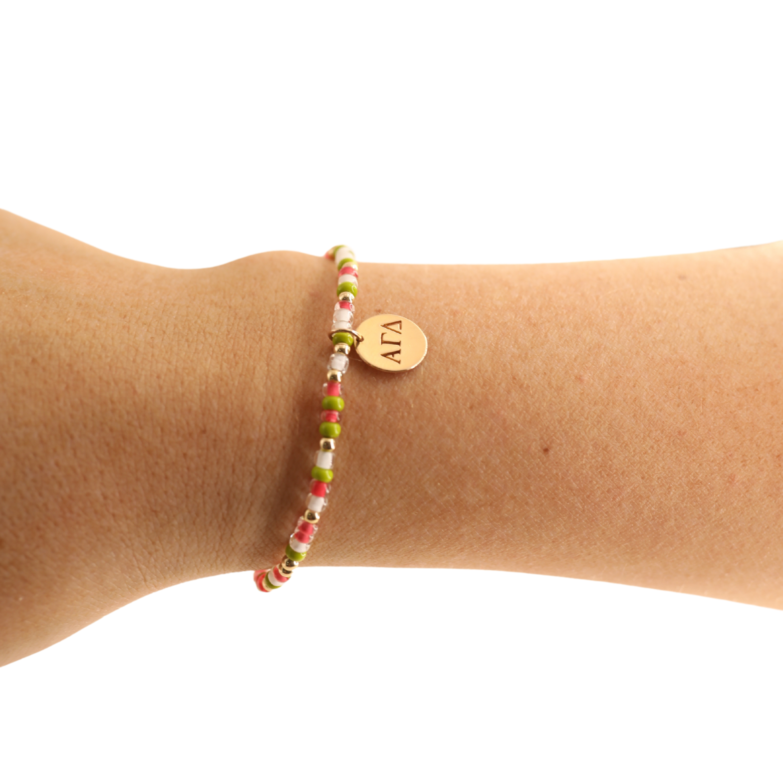 Alpha Gamma Delta Sprinkle Charm Bracelet