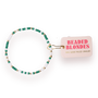 Green and White Sprinkle Bracelet (Kids Size)