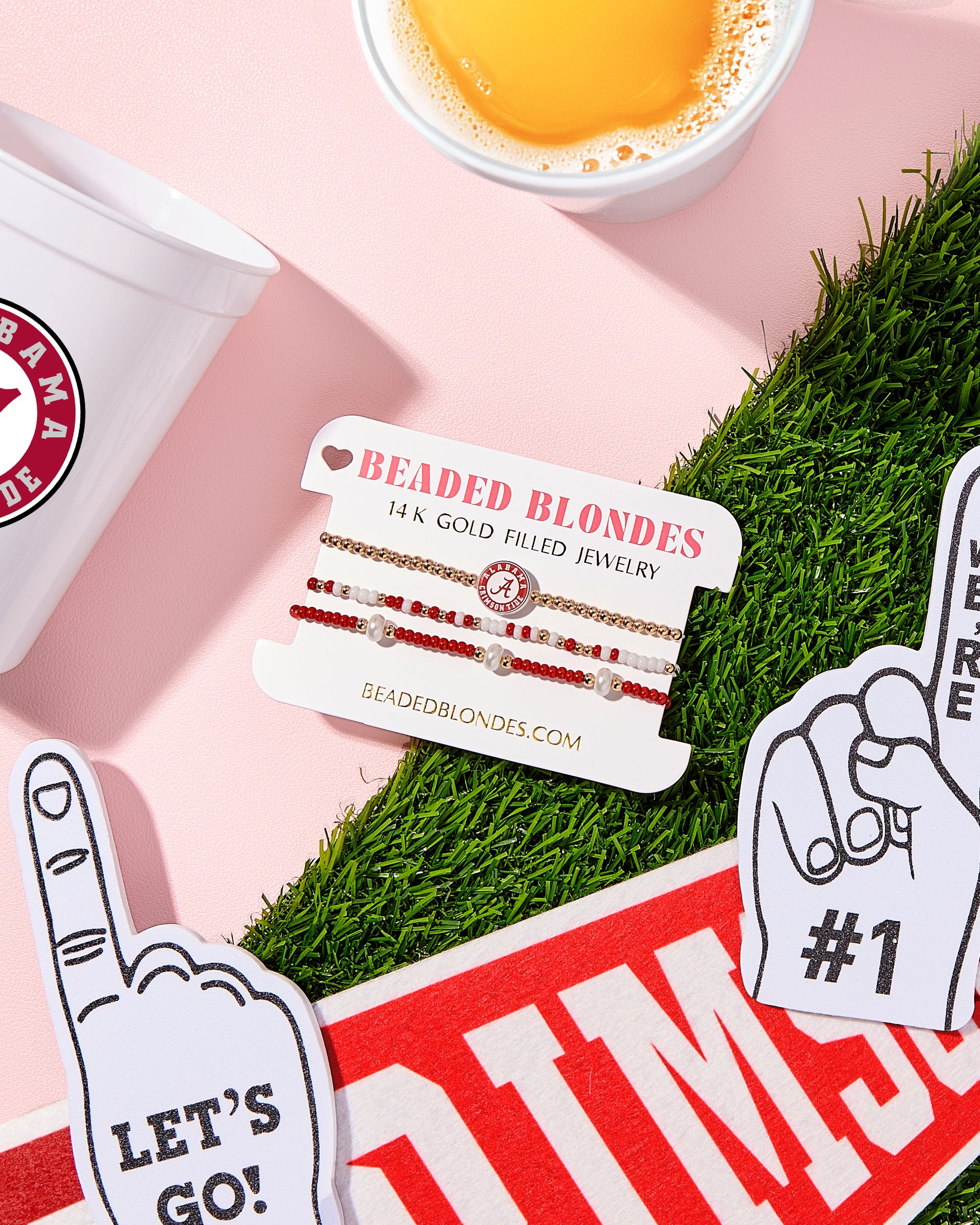 Alabama + Sprinkle Bracelet Stack of 2