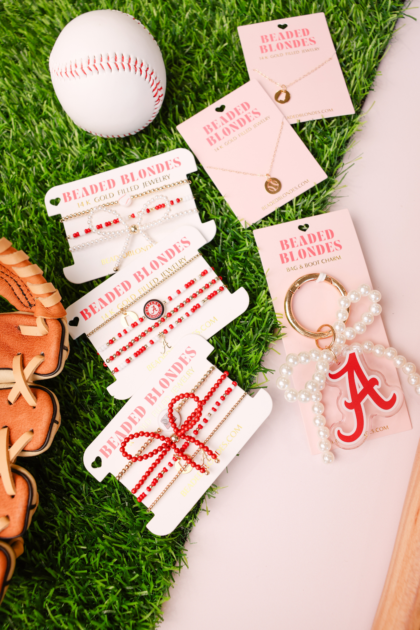 Alabama Logo Charm Bracelet on Color