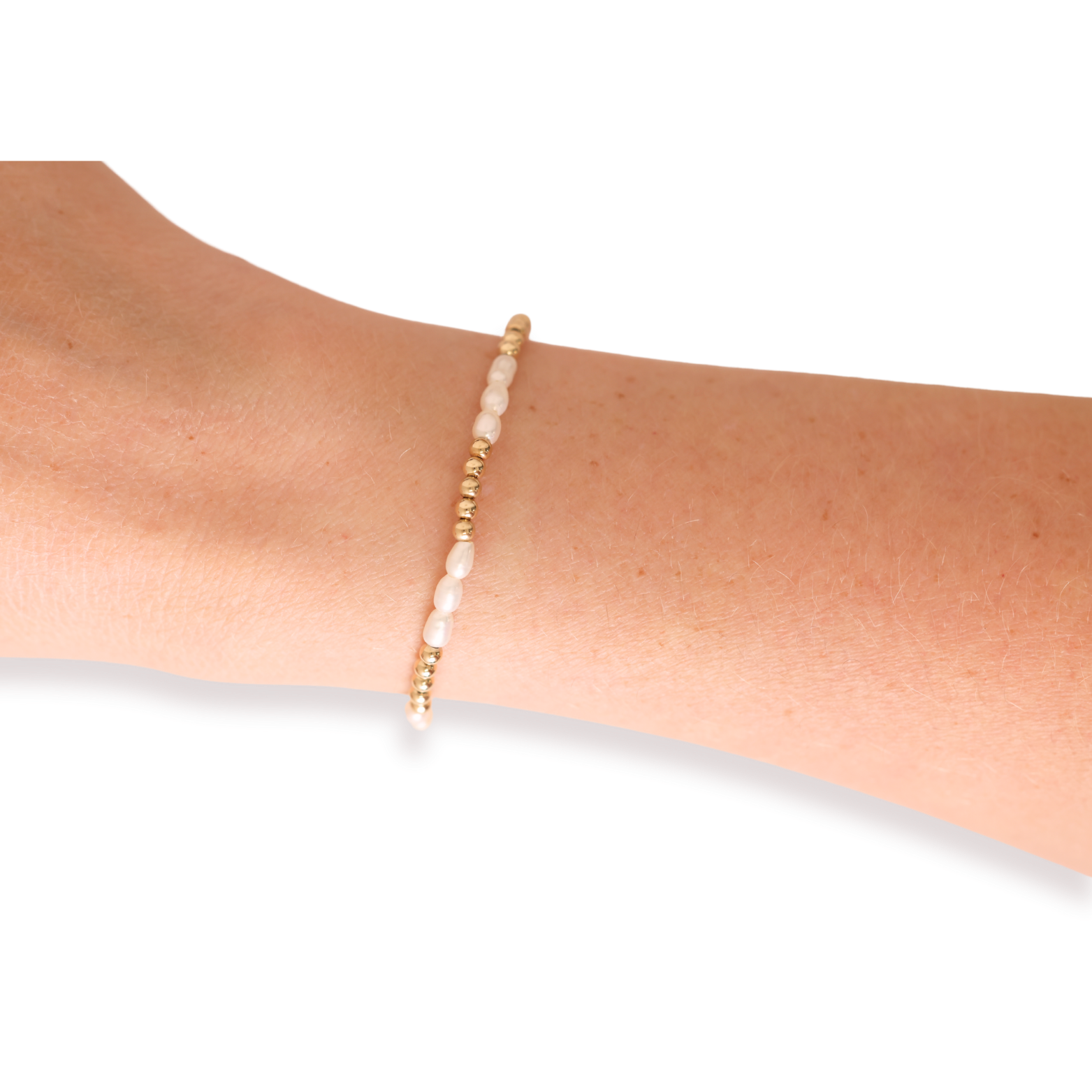 Alli Pearl Bracelet in Gold