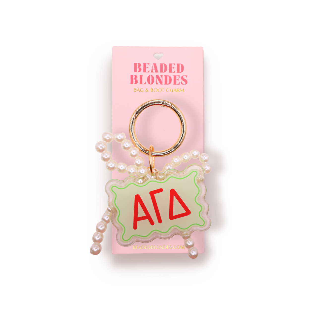 Alpha Gamma Bag & Boot Charm
