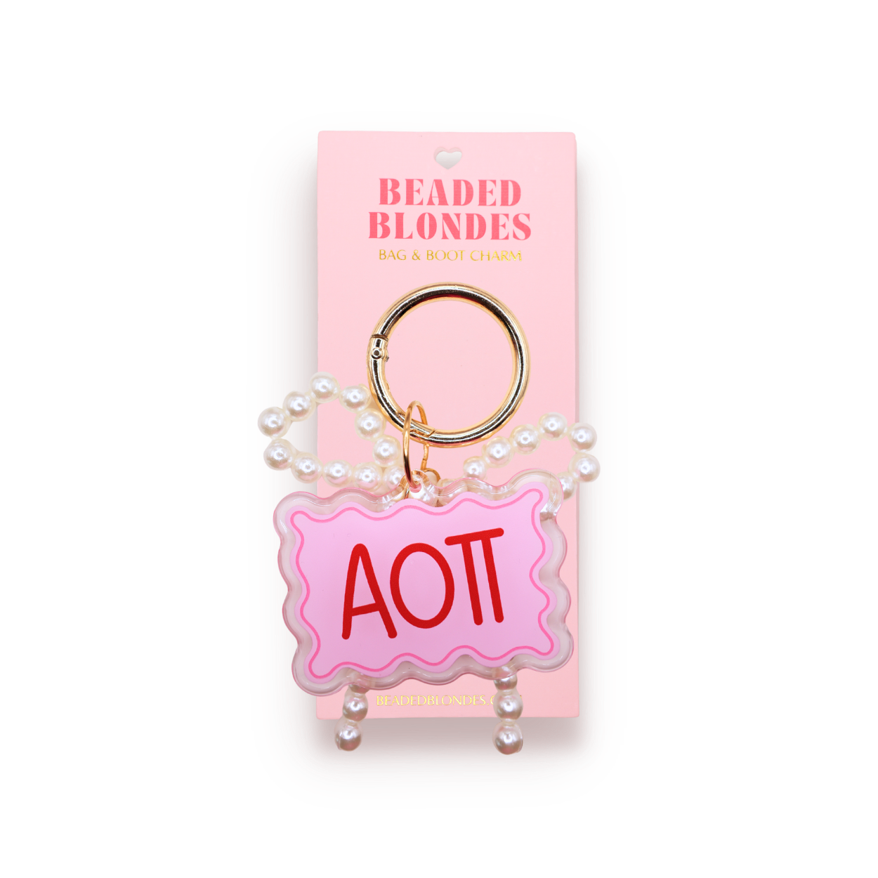 Alpha Omicron Pi Bag & Boot Charm