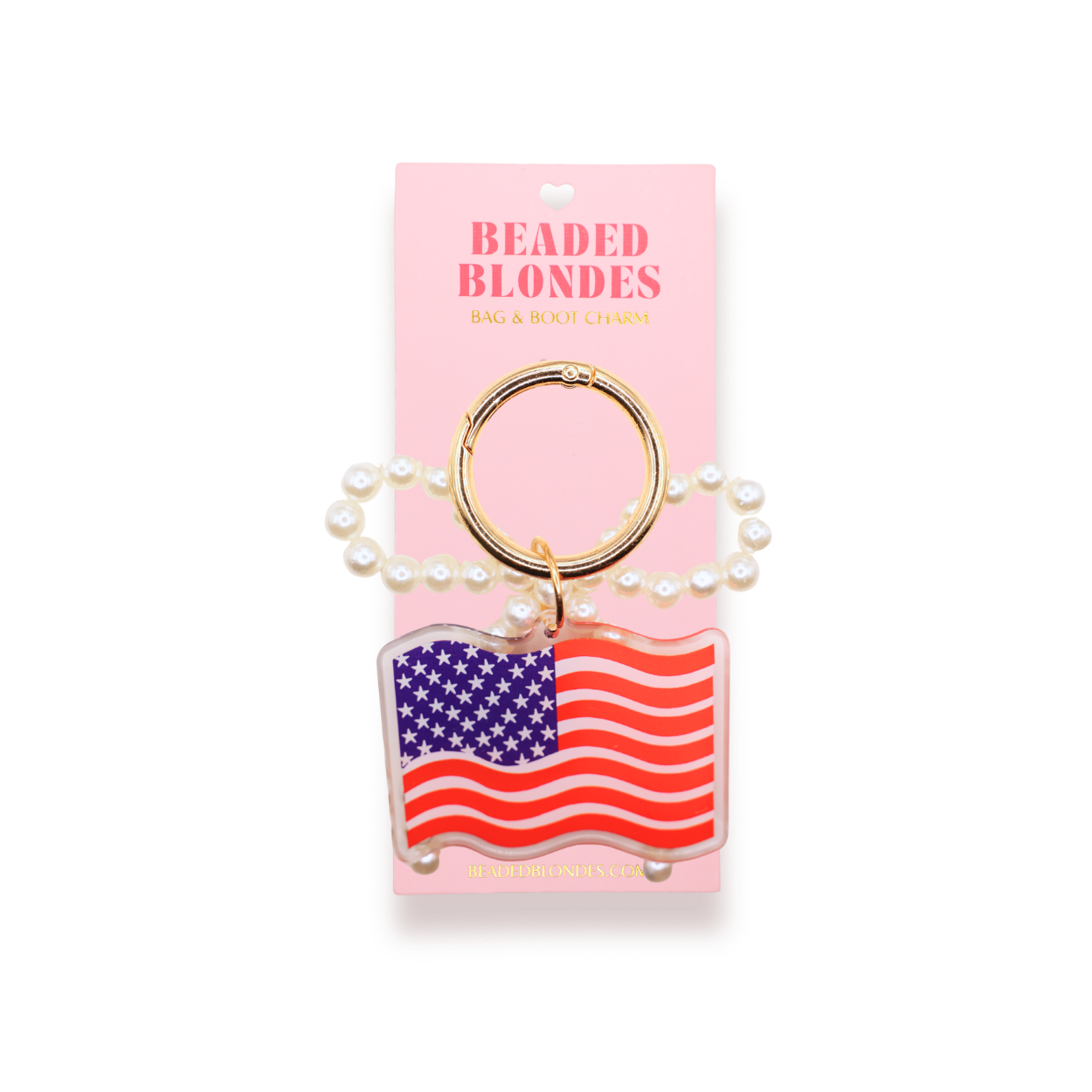American Flag Bag & Boot Charm