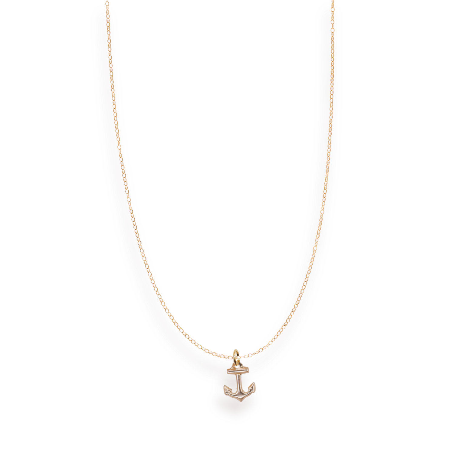 Anchor Charm on Chain Necklace